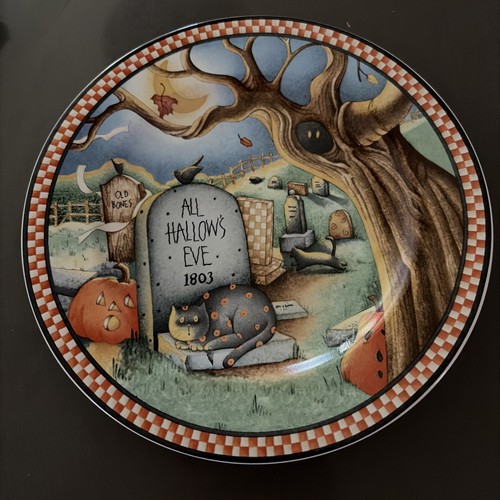 Debbie mumm halloween plate - debbie,